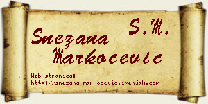 Snežana Markočević vizit kartica
